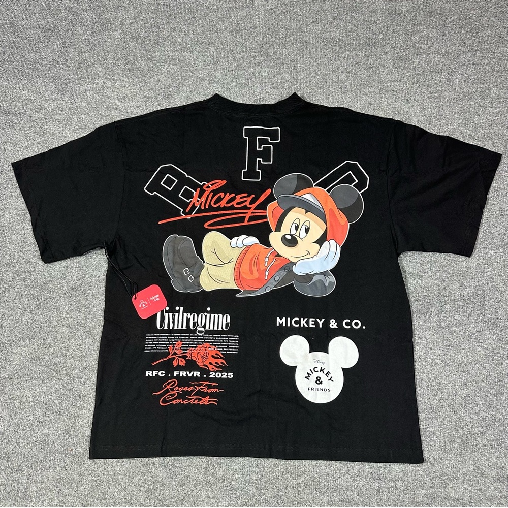 Civil Regime Mickey and Friends Mickey Mouse Shirt Oversized Large Gym Casual